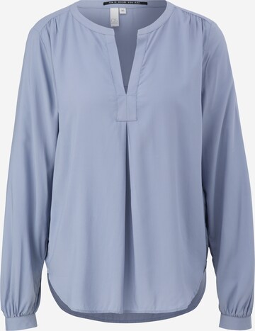 QS Blouse in Blauw: voorkant