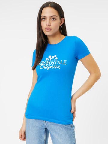 T-shirt AÉROPOSTALE en bleu : devant