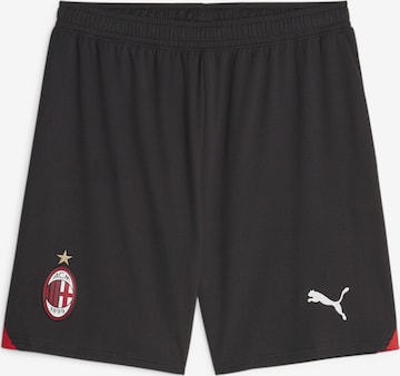 Regular Pantalon de sport 'AC Milan' PUMA en noir : devant