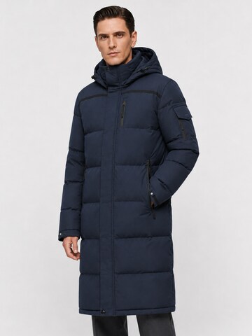 ALLTHEMEN Winter Coat 'Flaum' in Blue