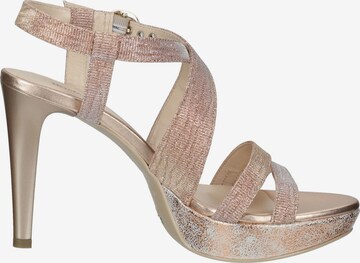 Nero Giardini Strap Sandals in Gold