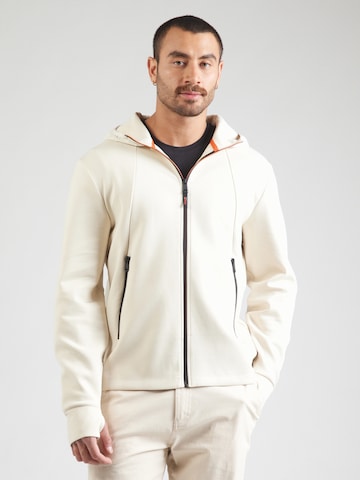 NAPAPIJRI Суичъри с качулка 'B-LYS' в бежово: отпред