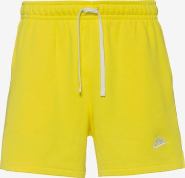 Nike Sportswear Regular Pants 'Club' in Yellow: front