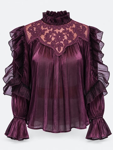 Ombre Blouse in Rood: voorkant