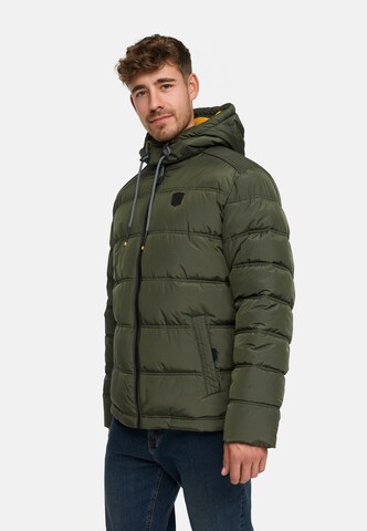 Veste d’hiver 'Coolios' INDICODE JEANS en vert