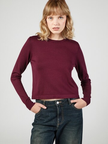 VERO MODA Свитер 'VMSilje' в Красный: спереди