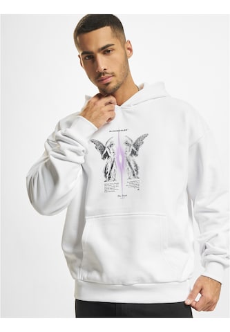 MJ Gonzales Sweatshirt 'TRUTH V.1' in White: front