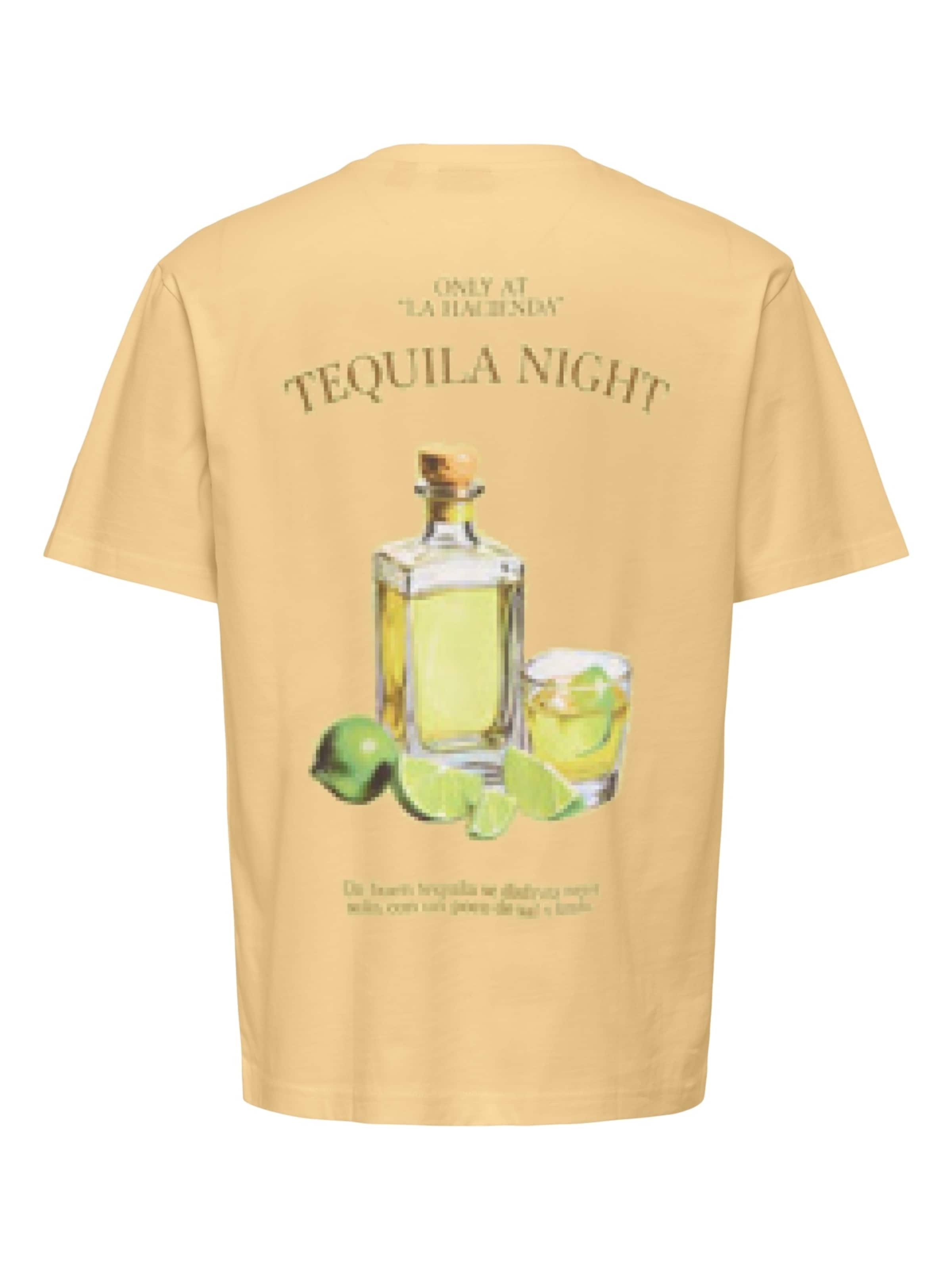 Only & Sons Футболка 'Fred Life RLX' в Желтый