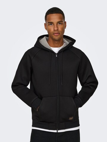 Sweat-shirt Only & Sons en noir