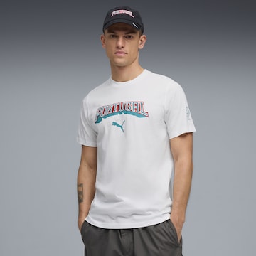 PUMA Performance shirt ' ftblCulture' in White: front