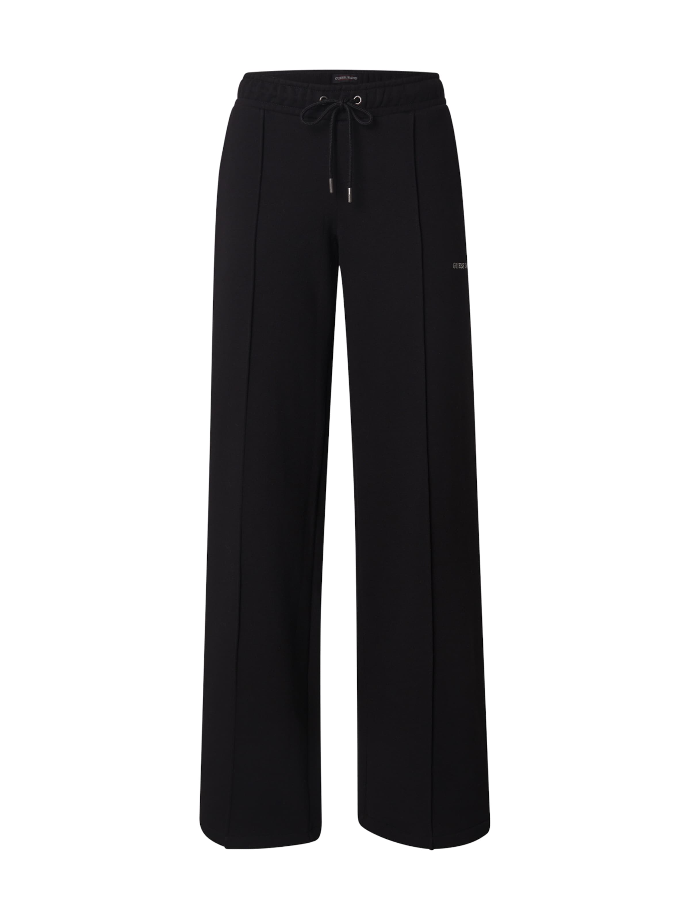 Wide leg Pantaloni de la GUESS JEANS pe negru: față