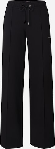 GUESS JEANS Wide Leg Housut värissä musta: etupuoli