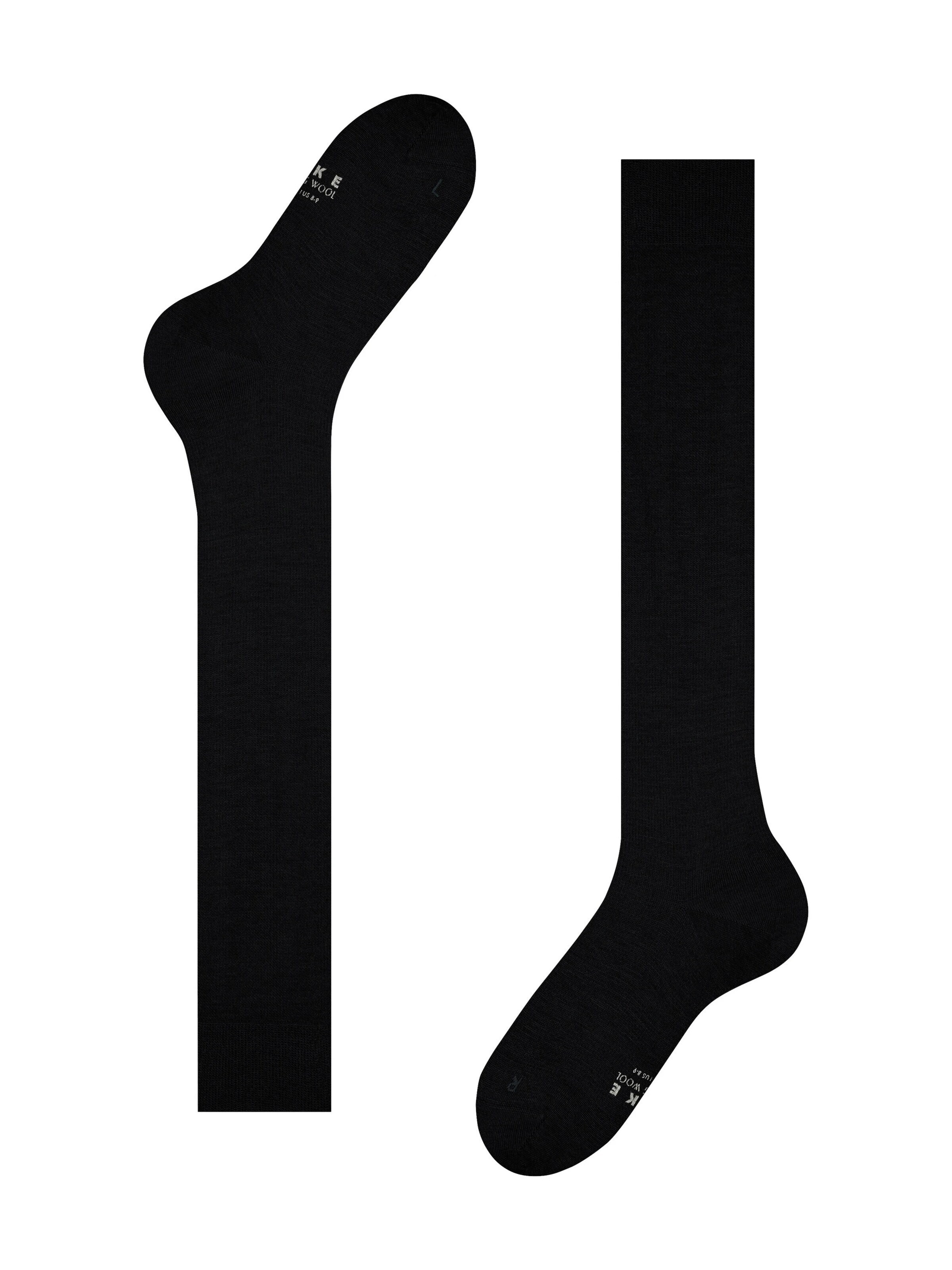 FALKE Knee High Socks 'Energizing Wool' in Black