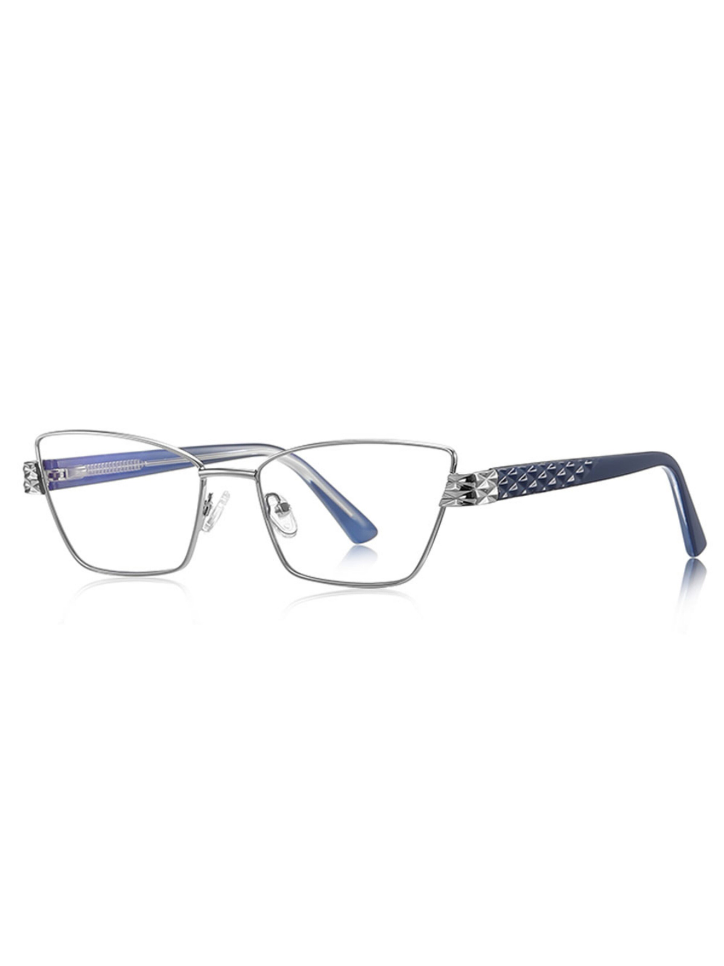 VEYREY Sunglasses 'Damen Cat-eye Blaulichthemmende Brillen Für Frauen Irous' in Onesize in Silver, Item view