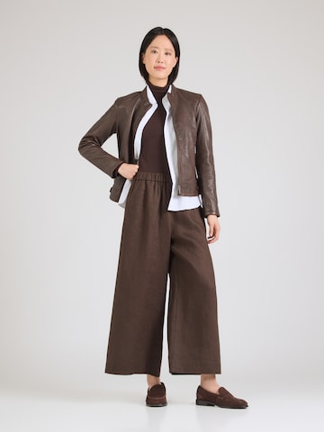 Wide Leg Pantalon 'CANNETI' MM by Max Mara en marron