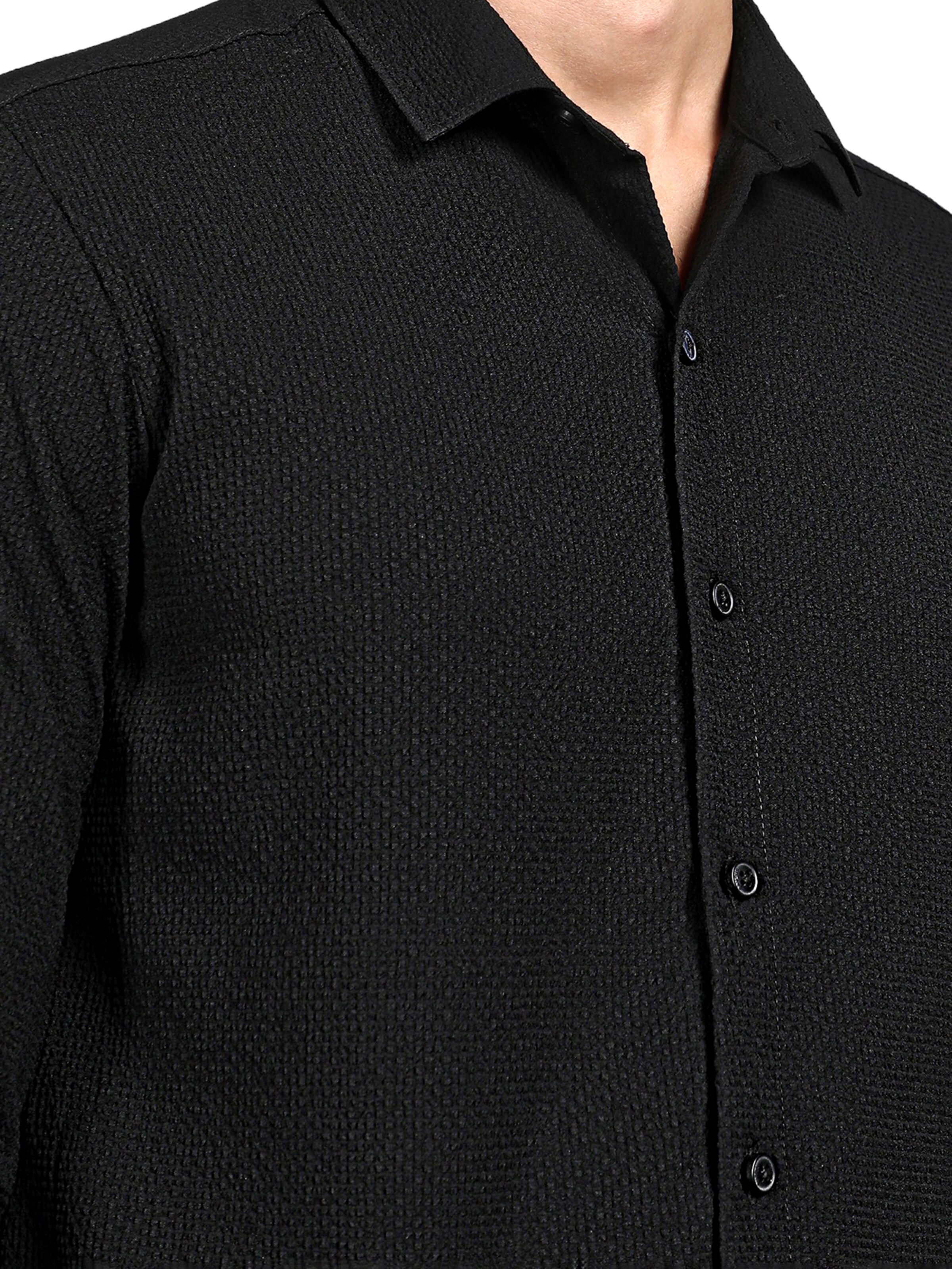 Regular fit Camicia ' Manuel ' di Campus Sutra in nero