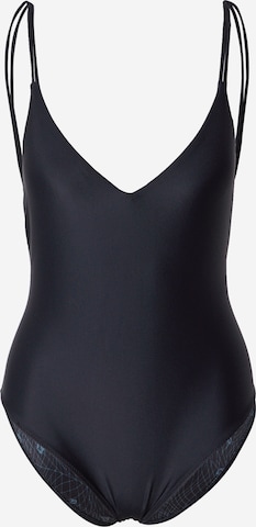 Volcom Active Swimsuit 'SIMPLY SOLID' in Black: front