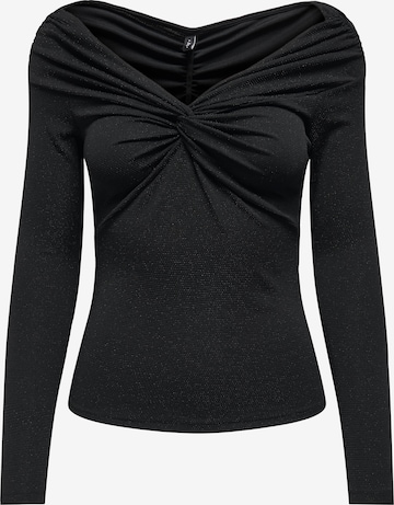T-shirt 'ONLQueen' ONLY en noir : devant