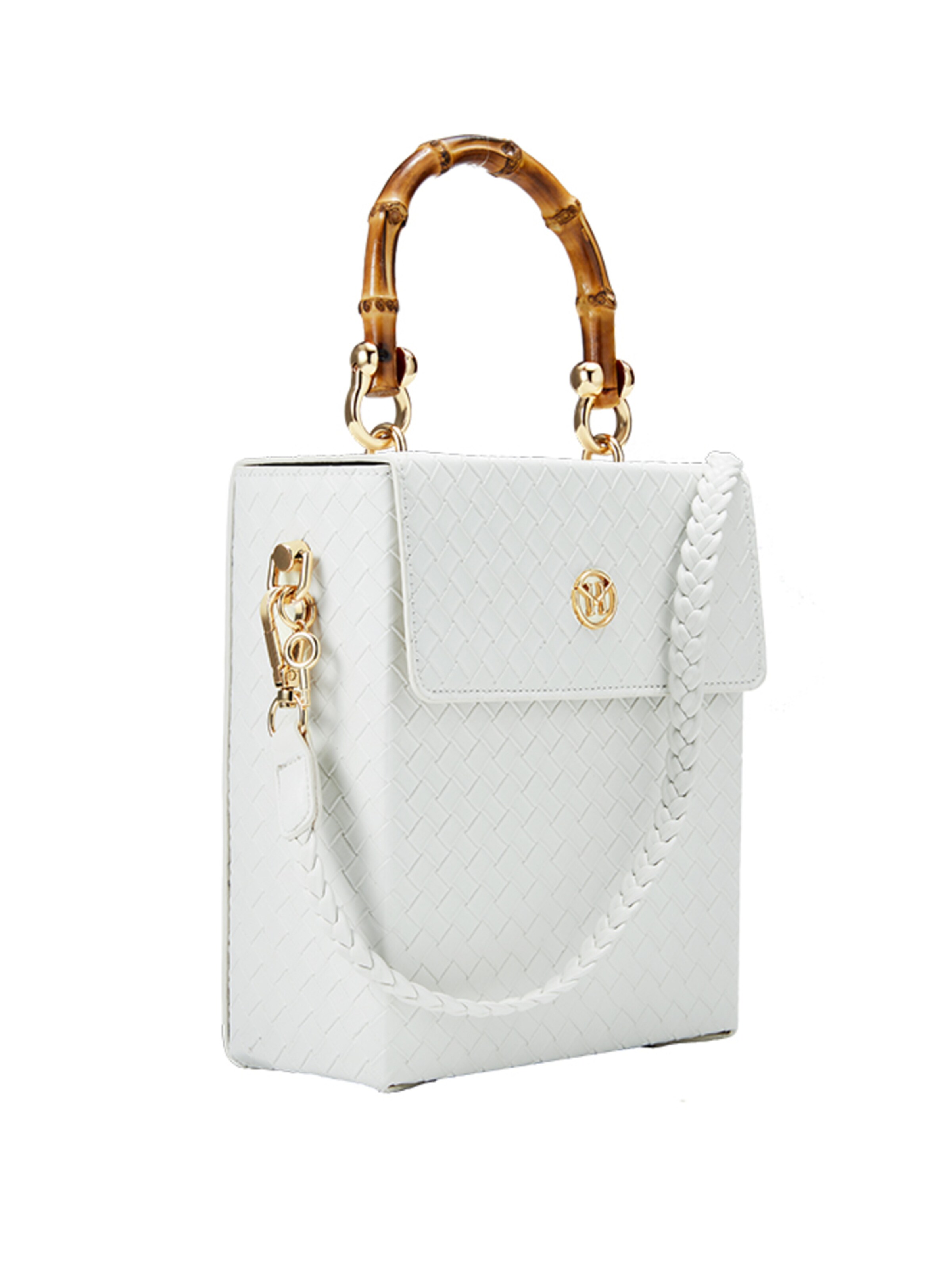 Victoria Hyde - Malas de tiracolo 'Bamboo Bee' em branco