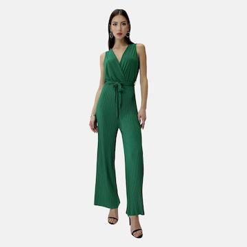 Elara Jumpsuit in Groen: voorkant