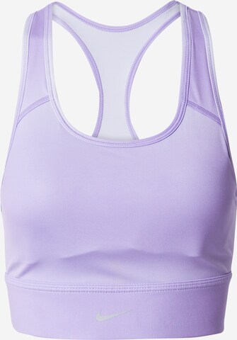 NIKE Bustier Sport bh in Lila: voorkant