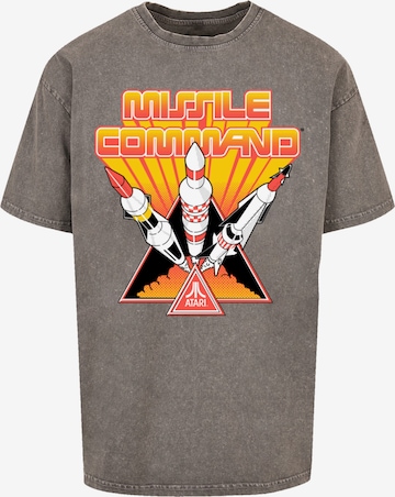 F4NT4STIC Shirt 'Arcade Triple Shot Atari Retro Gaming' in Grey: front