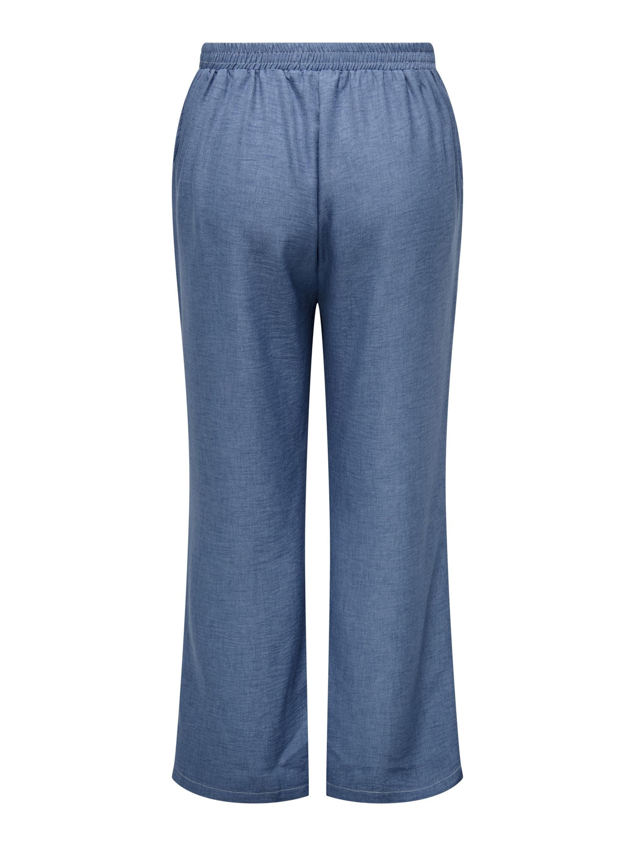 ONLY Carmakoma Regular Pleat-front trousers 'CARKATIE' in Blue
