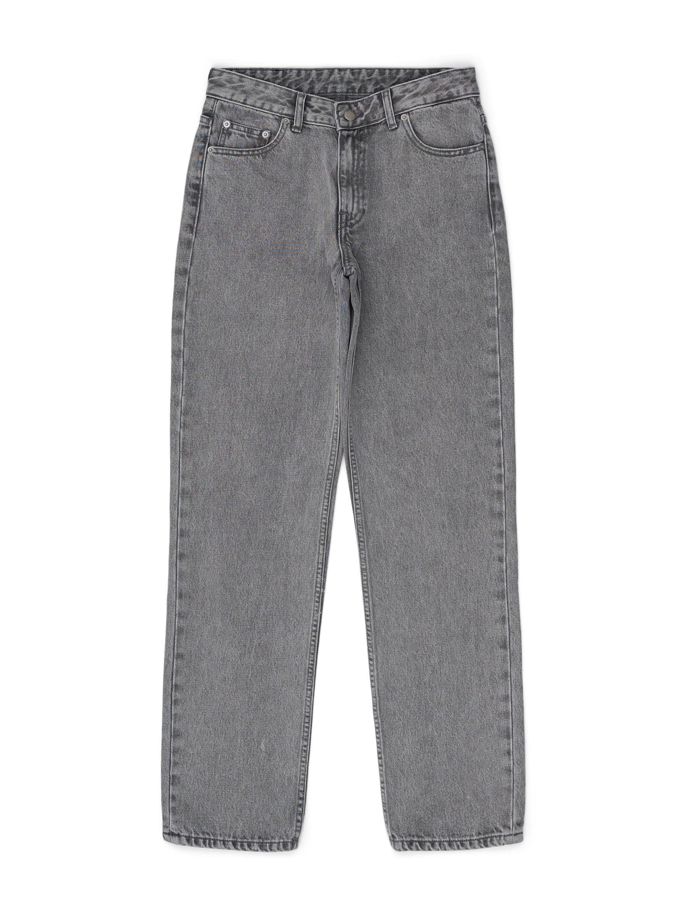 Dr. Denim Jeans 'Drdenimarch Mid Straight' in Grijs: voorkant