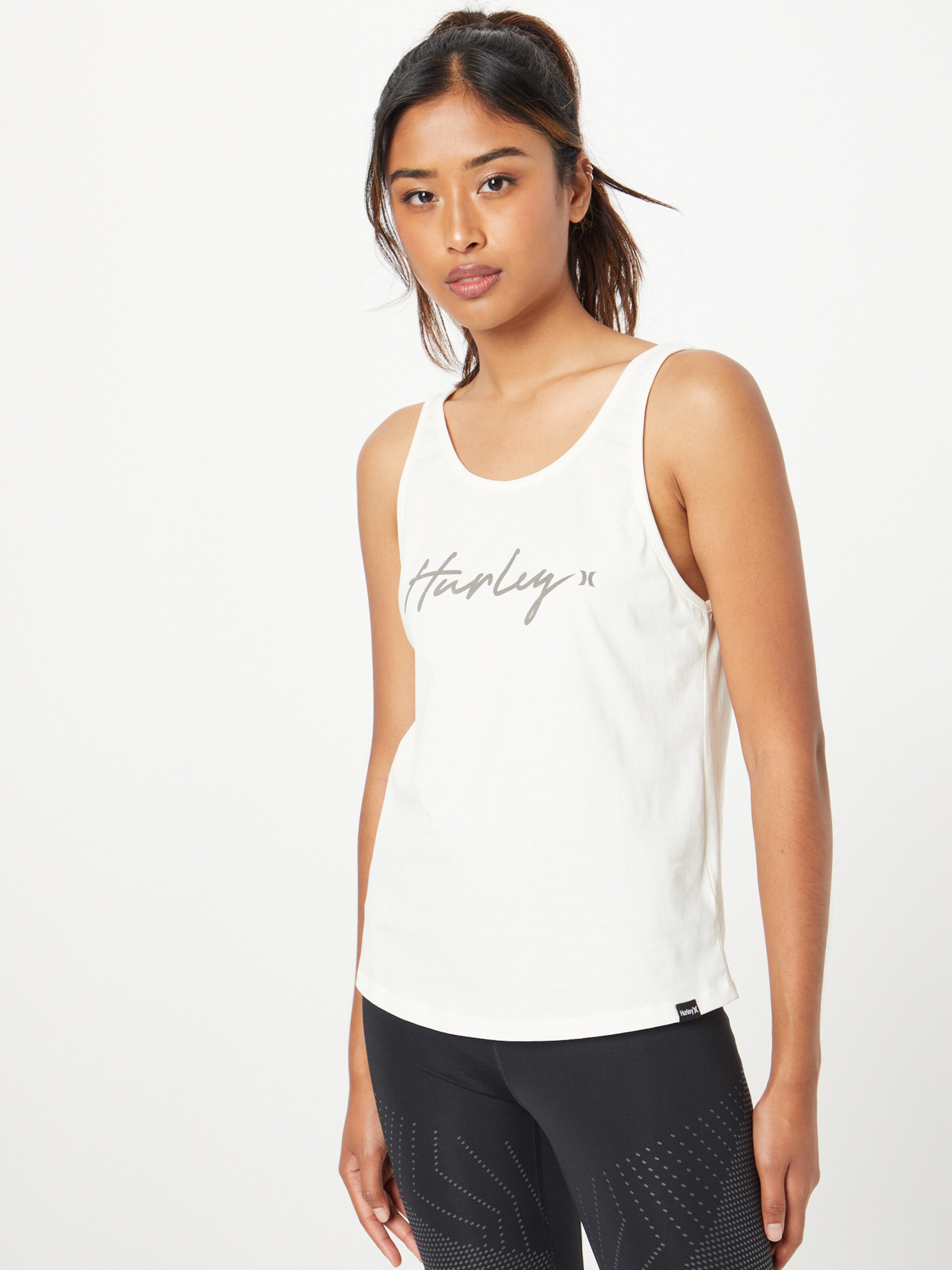 Frauen Sportbekleidung Hurley Sporttop 'OCEANCARE' in Creme - RT08172 Frauen Sportbekleidung Hurley Sporttop 'OCEANCARE' in Creme - RT08172