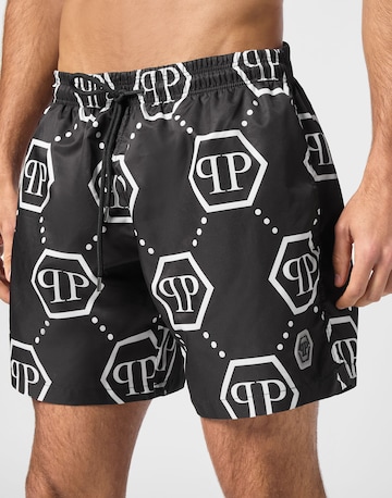 Philipp Plein - Calções de banho em preto