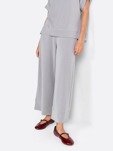 Rich & Royal Wide leg Broek in Grijs: voorkant