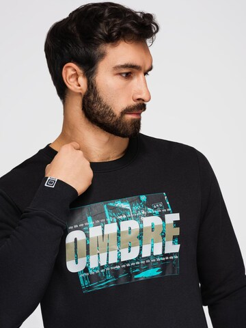 Ombre Sweatshirt in Black