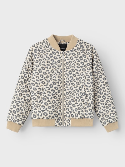 NAME IT Veste mi-saison 'Masja' en beige / gris clair / noir / blanc, Vue avec produit