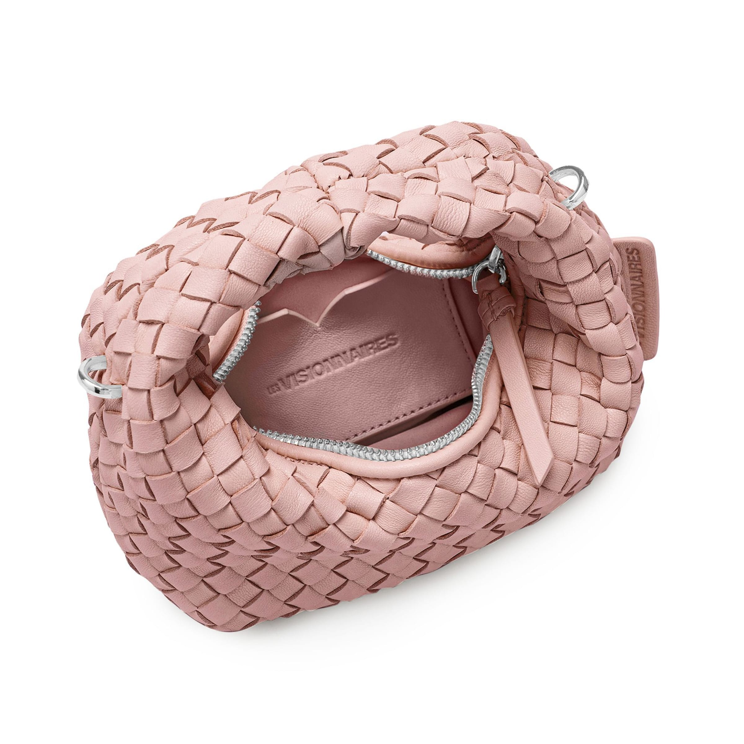 Les Visionnaires Handbag 'Greta Micro weave' in Pink