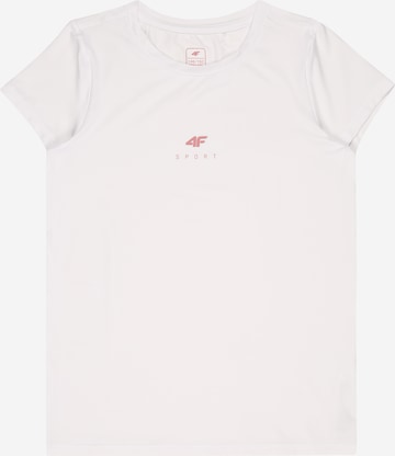 4F قميص عملي بلون أبيض: الأمام
