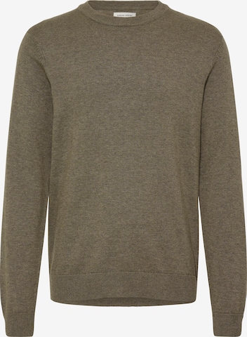 Casual Friday Strickpullover ' CFBells ' in Braun: Vorderseite