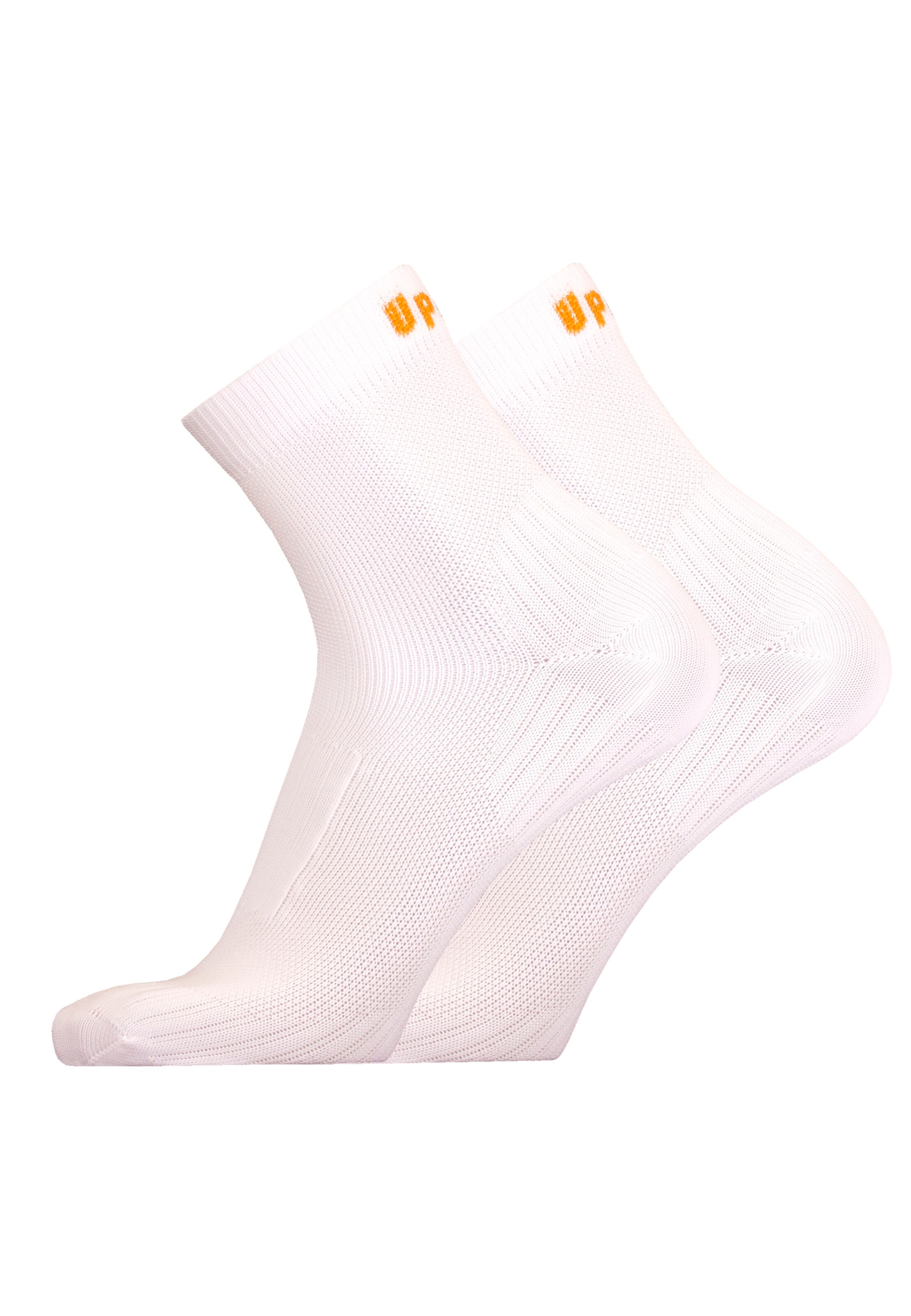 UphillSport Laufsocken 'FRONT' in Weiß: Vorderseite