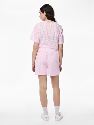 PIECES Regular Trousers 'PCKilla' in Pink