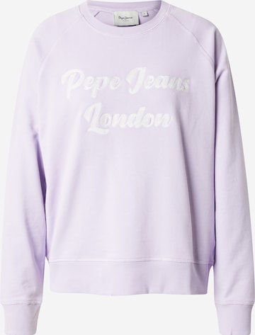 Sweat-shirt 'Alison' Pepe Jeans en violet : devant