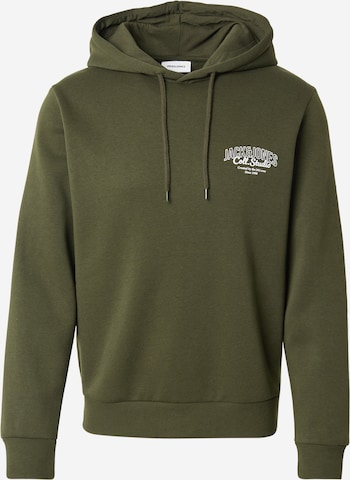 JACK & JONES Sweatshirt 'JJMAKOTO' in Green: front