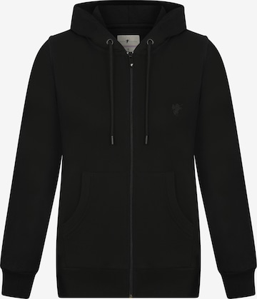 DENIM CULTURE Zip-Up Hoodie 'Yasenia' in Black: front