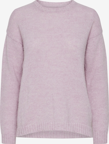 PULZ Jeans Sweater 'PZIRIS' in Purple: front