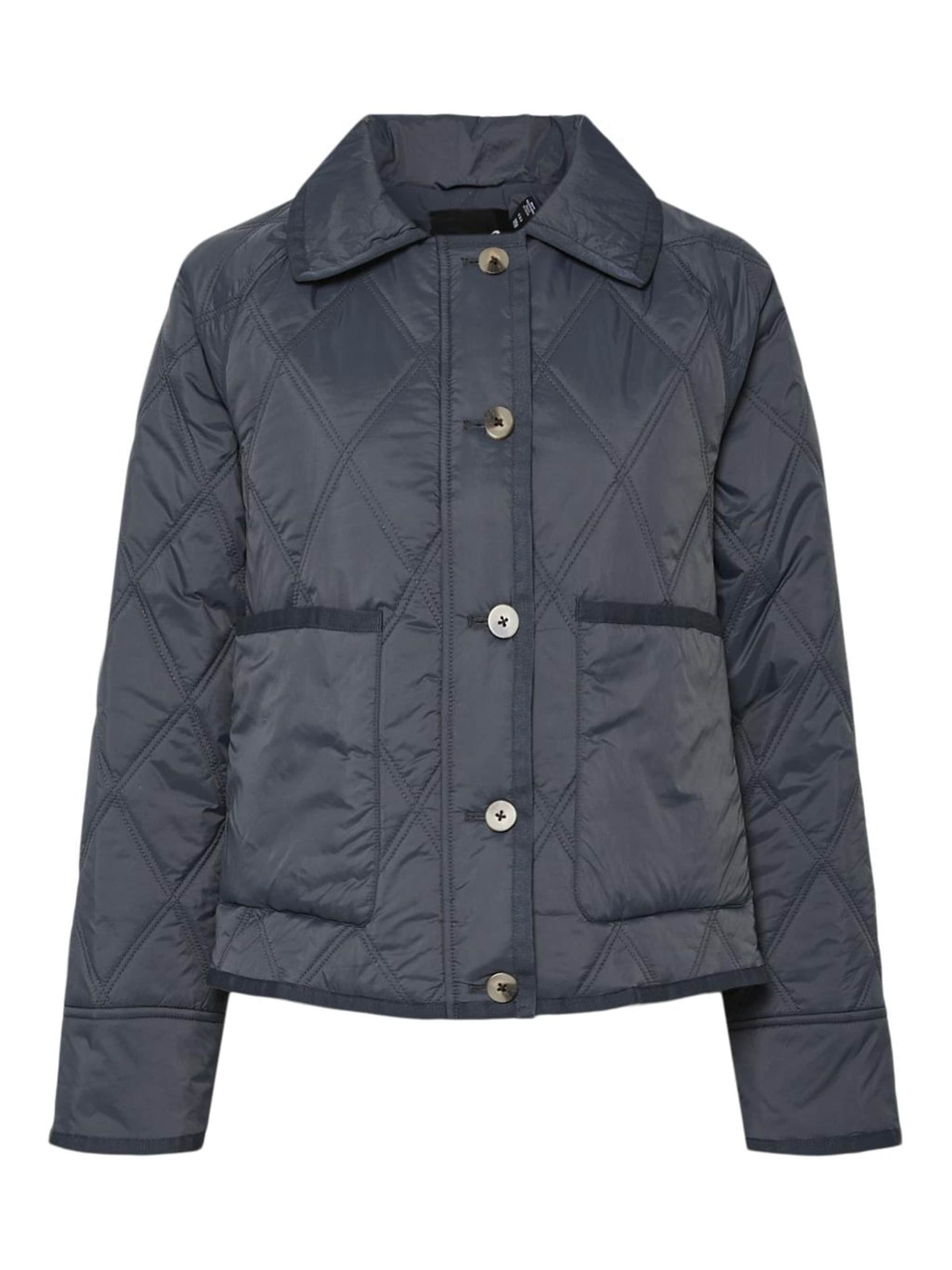 PIECES Tussenjas 'SAIMA' in Blauw: voorkant