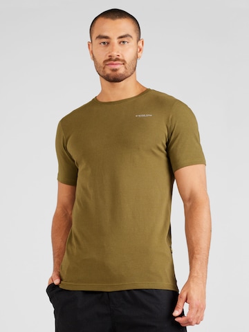 G-Star RAW Shirt in Groen: voorkant