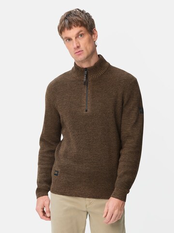CAMEL ACTIVE Sweater in Brown: front