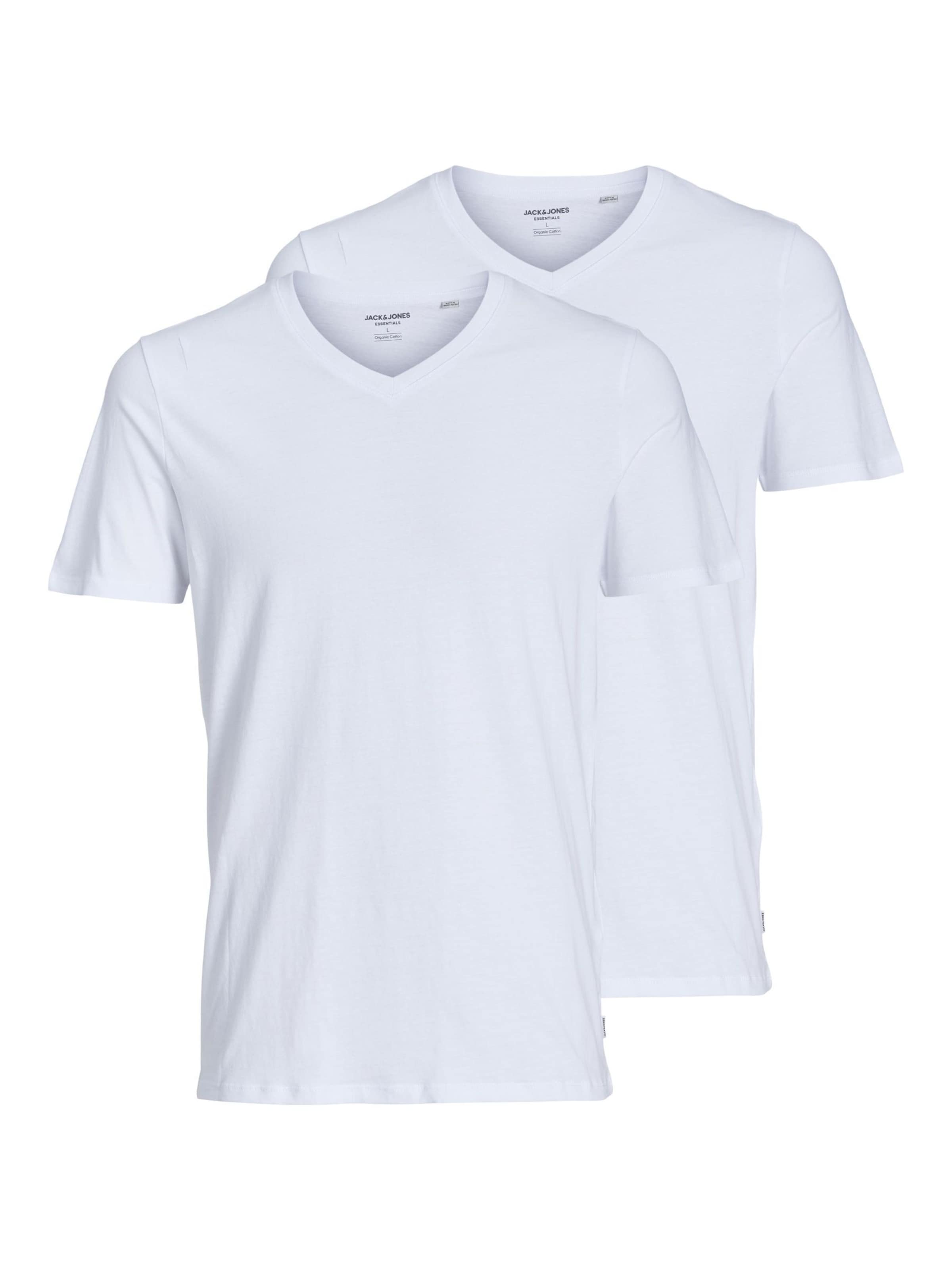 JACK & JONES Футболка в Белый: спереди
