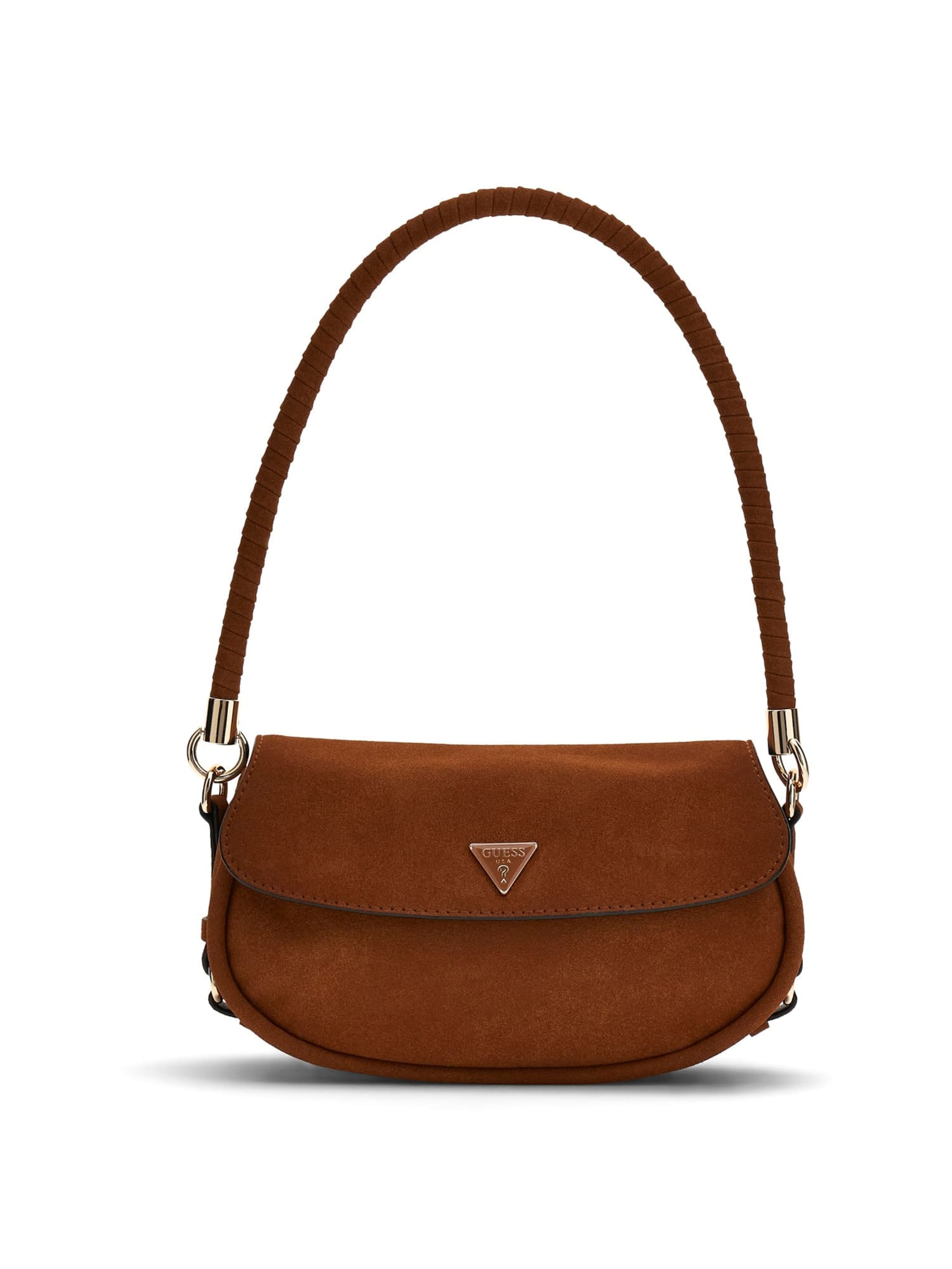 GUESS Schultertasche 'Danya' in Braun: Vorderseite