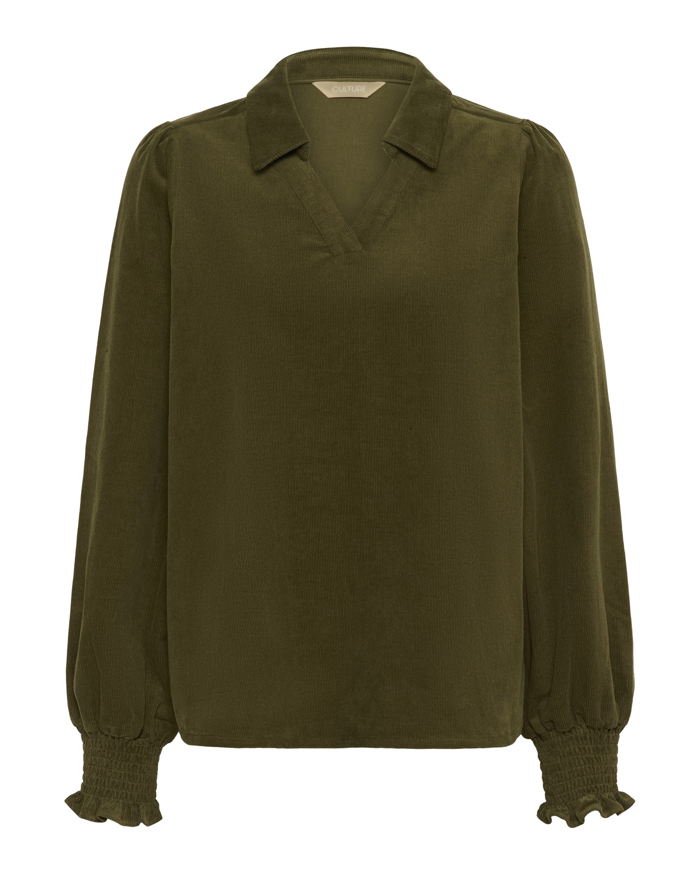 CULTURE Blouse 'CURhaena' in Groen: voorkant