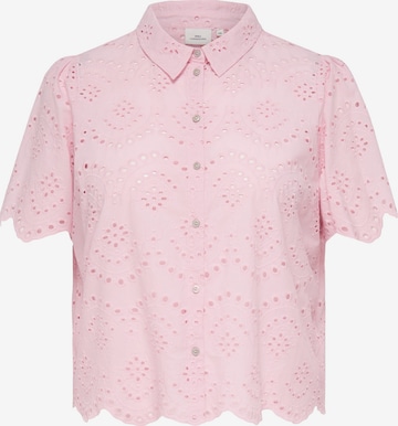 ONLY Carmakoma - Blusa 'CARValais' en rosa: frente