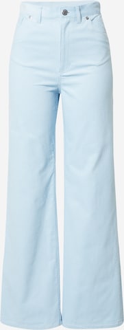 Monki - Pierna ancha Pantalón en azul: frente
